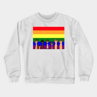 Gay Rainbow Equality Diversity Crewneck Sweatshirt